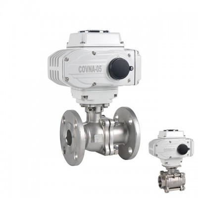 Price DN50/80/100 12V 24V DC 24V 110V 220V AC Flange Water Flow Control Rotary Float Electric Motorized Actuator Ball Valve